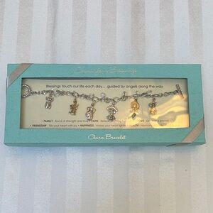 Count Your Blessings Silver and Gold Charm Bracelet